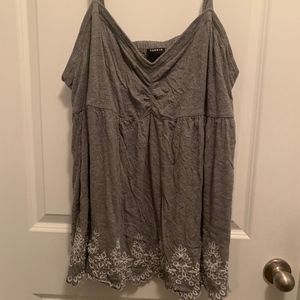 gray n white torrid tank
